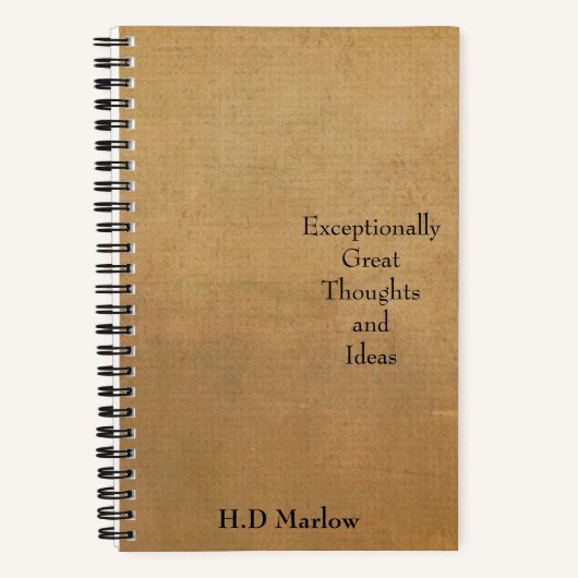 Carnet Carnet, Pensées et idées exceptionnelles (Recto)