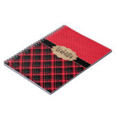 Carnet Carnet, rétro, plaid, patchwork (Côté gauche)