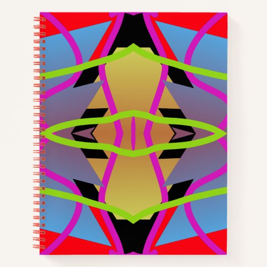 Carnet Carnet, Vibrant multicolore transparent note motif (Devant)