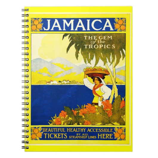 Carnet Carnet-Vintage voyage-Jamaïque (Devant)
