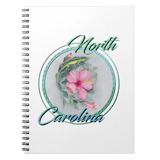 Carnet Carolina Anole & Hibiscus (Devant)