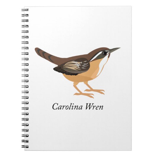 Carnet Carolina Wren (Devant)