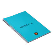 Carnet Caroline Cœur Bleu (Côté Droit)