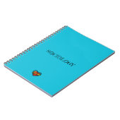Carnet Caroline Cœur Bleu (Côté gauche)