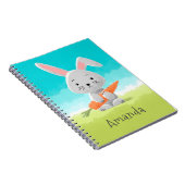Carnet Carotte de lapin lapin de lapin mignonne et drôle (Côté Droit)