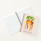 Carnet Carottes aquarelle art alimentaire coloré (Intérieur)