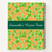 Carnet Carottes Oranges Et Vertes (Dos)
