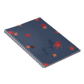 Carnet Carpe Automnale - bleu (Côté Droit)