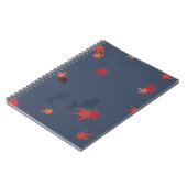 Carnet Carpe Automnale - bleu (Côté gauche)