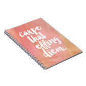 Carnet Carpe Ce Diem Efficace | ROSE (Côté Droit)