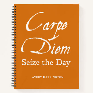 Carnet Carpe Diem Dead Poets Society Inspiration Orange