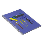 Carnet Carpenter Outils Whimsical Dessin (Côté Droit)