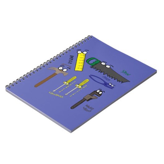 Carnet Carpenter Outils Whimsical Dessin (Côté gauche)