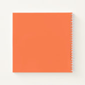 Carnet Carré corail (Dos)