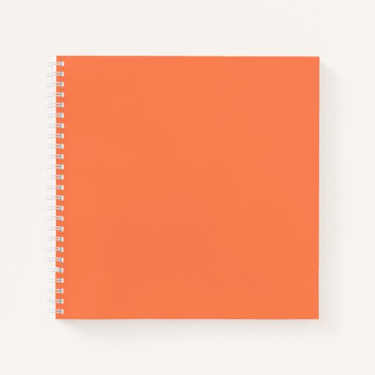 Carnet Carré corail (Devant)