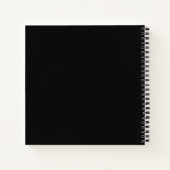 Carnet Carré CUSTOMIZABLE Noir (Dos)