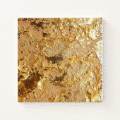 Carnet Carré de monographie de luxe Sparkling Gold Gllitt (Dos)