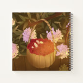 Carnet Carré de panier de framboise d'or (Dos)