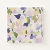 Carnet carré de pois doux mauve doux et doux (Dos)