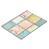Carnet Carré floral de carrés d'édredon (Côté gauche)