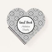 Carnet Carré géométrique noir blanc (Devant)