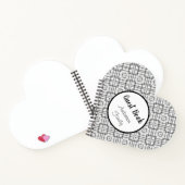 Carnet Carré géométrique noir blanc (Intérieur)