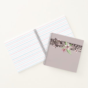 Carnet Carré Hawaiian Honu et Plumeria