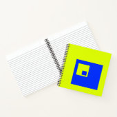 Carnet Carré jaune et bleu (Intérieur)