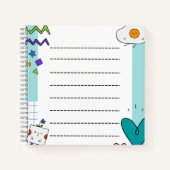 Carnet Carré mignon Doodon Cartoon Notes (Devant)