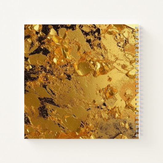 Carnet Carré Monogramme Or Sparkling Luxe (Dos)