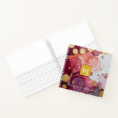 Carnet Carré Monogramme Or Violet (Intérieur)