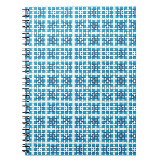 Carnet Carré motif de la mer géométrique moderne (Devant)