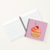 Carnet Carré rose doux plus doux que les cupcakes (Intérieur)