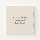 Carnet Carré Seafoam Green Mint Heart (Dos)