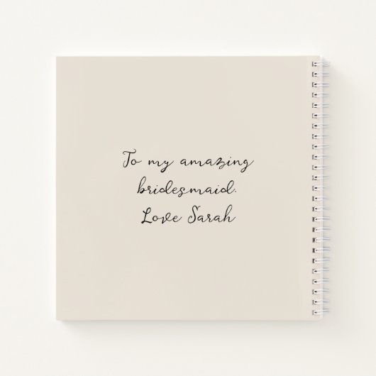 Carnet Carré Seafoam Green Mint Heart (Dos)