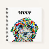 Carnet Carré Sheepadoodle (Devant)