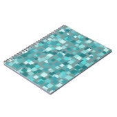 Carnet Carré turquoise (Côté gauche)