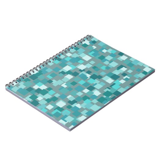 Carnet Carré turquoise (Côté gauche)