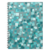 Carnet Carré turquoise (Devant)