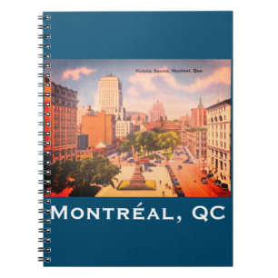 Carnet Carré vintage Victoria, Montréal, Québec, Canada