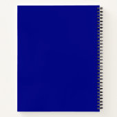 Carnet Carreau de majolique bleu d'été Monogramme Citron (Dos)