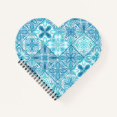 Carnet Carreaux décorés en bleu et blanc (Devant)