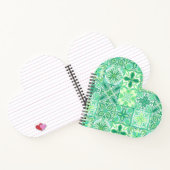 Carnet Carreaux décorés en vert et blanc (Intérieur)