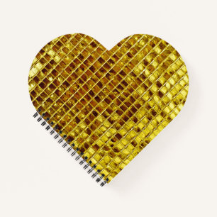 Carnet Carreaux en mosaïque d'or Elégant luxe moderne