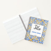 Carnet Carreaux espagnols - Azulejo Bleu, Croquis blanc j (Intérieur)