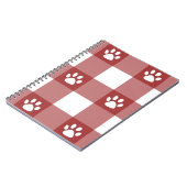 Carnet Carreaux et pattes (Côté gauche)
