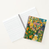 Carnet Carreaux fleuris chic orange sicilien (Intérieur)