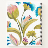 Carnet Carreaux floraux de l'abbaye - Fleurs de printemps (Dos)