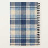 Carnet Carreaux Texturés Style Denim Moderne (Verso)