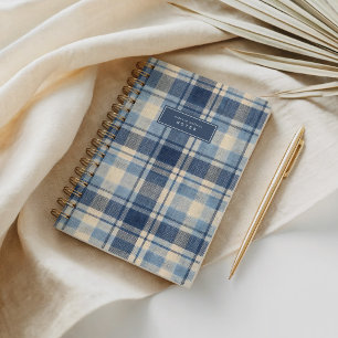 Carnet Carreaux Texturés Style Denim Moderne